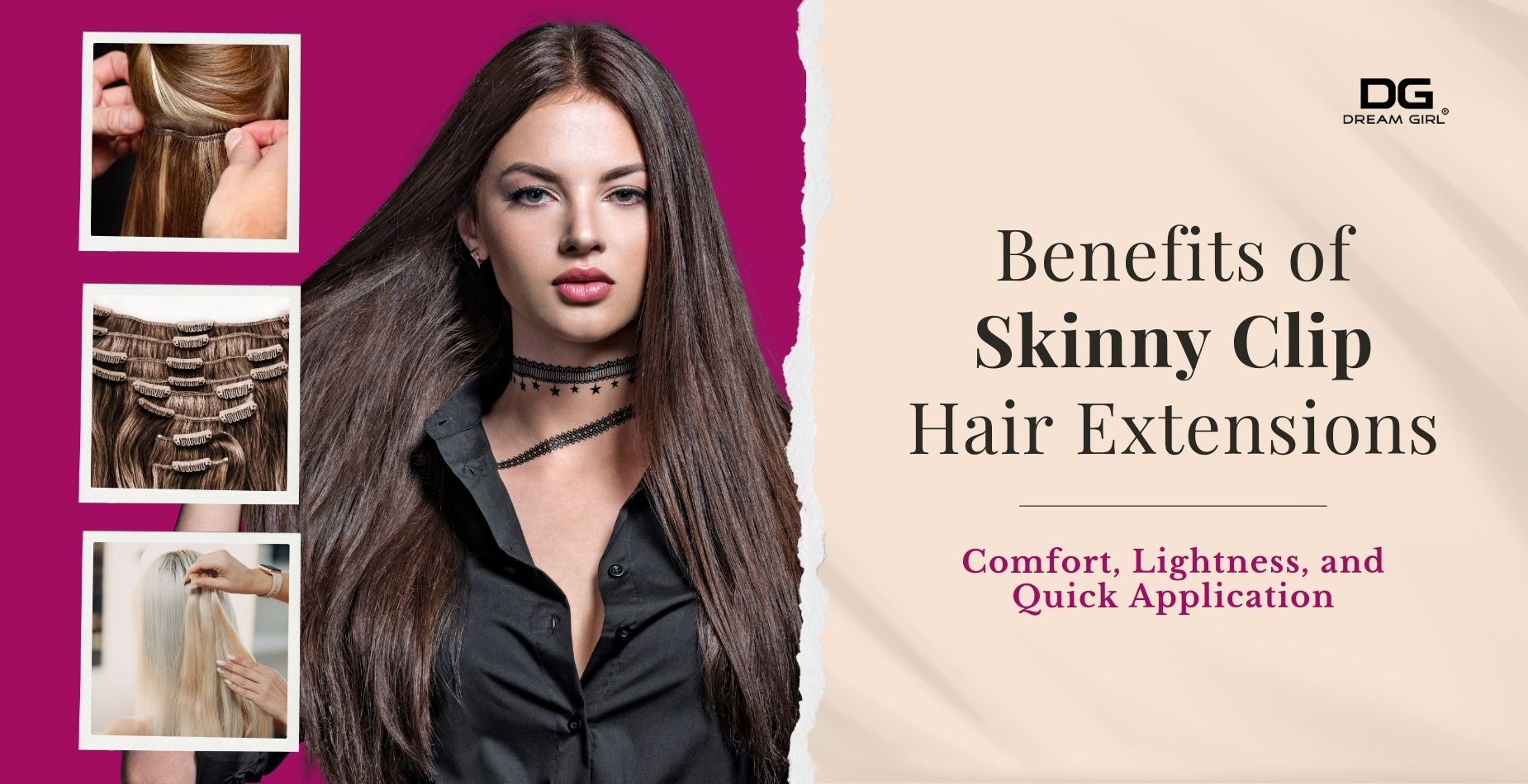 Benefits of Skinny Clip Hair Extensions: Comfort, Lightness, and Quick Application